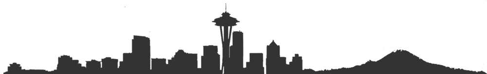 Seattle Silhouette - Seattle Skyline